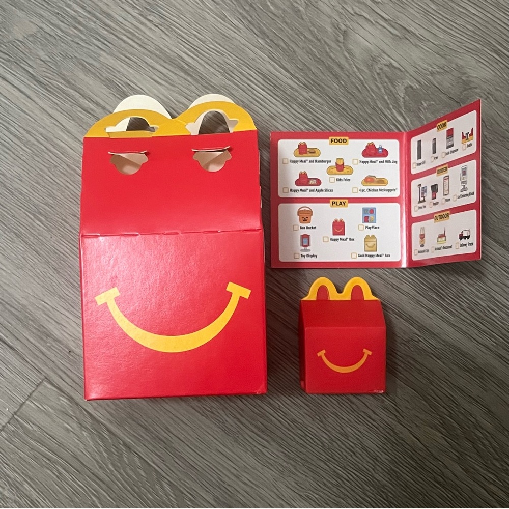 Lil McDonald's New 2025 Happy Meal Toy - Lil Mini Happy Meal Box (Red) Viral